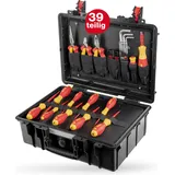 Wiha Basic Set L electric VDE Handwerkzeugset, 39-tlg. inkl. ToughBox 45257 Werkzeugset Elektriker im Koffer, staubdicht, wasserdicht 39teilig