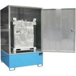 Gefahrstoff Schrank Depots 4 lackiert RAL5012 Lichtblau Umwelt Lagertechnik
