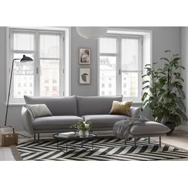 Andas Polsterhocker »Stine« Besonderes Design durch Kissenoptik und Keder, by Morten Georgsen grau