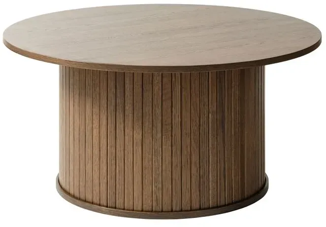 Couchtisch Nola Ø 90 cm Holz Smoke
