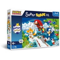 Trefl Sonic The Hedgehog, Lustiger Sonic - Puzzle 160 XL Super Shape Kinderpuzzle, Mehrfarbig