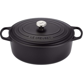 Le Creuset Signature Bräter 35 cm oval schwarz glänzend