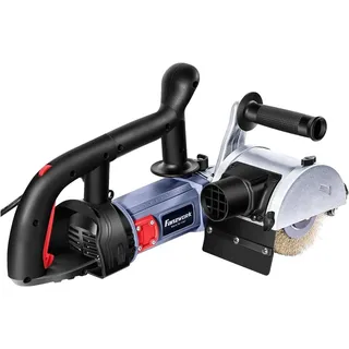 FANZTOOL FANZWORK V2 1500 Watt Satiniermaschine Schleifmaschine Bürstenschleifgerät zur Renovierung von Oberflächen, mit Staubsaugung-Anschluss, Drehzahlregelung, Kugelgriff, Stahldrahtbürste