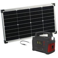 revolt Fensterbrett Solaranlage: Fensterbank-Solarkraftwerk: Powerstation mit 60-W-Modul, 420 Wh, 600 W (Solargenerator Set, Mobiles Solarkraftwerk)