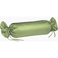 Nackenrollenbezug Colours, fleuresse (2 Stück), Mako Satin, glänzend, glatt, Premium Qualität grün
