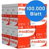 print24 Druckerpapier A4 80 g/m2 100000 Blatt