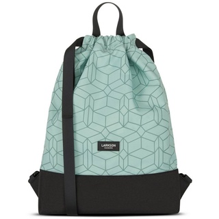 LARKSON Turnbeutel Damen & Herren Mint - No 7 - Rucksack Damen für Sport und Festival - Beutel Rucksack Klein mit Innentasche - Außentasche für Schnellzugriff - Einheitsgröße