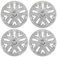 NRM Perfecto Silver Radkappen 16 Zoll für Stahlfelgen | 16“ Radzierblenden 4er Set Silber