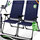 Kesser Gartenstuhl  60 x 52 x 110 cm blau 2 St. klappbar