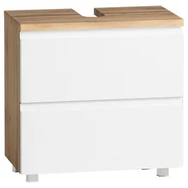 Held Waschbeckenunterschrank Varese ca. 60x59 cm, Weiß/Eiche