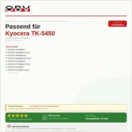 OBV Kompatibel zu Kyocera TK-5450 Schwarz