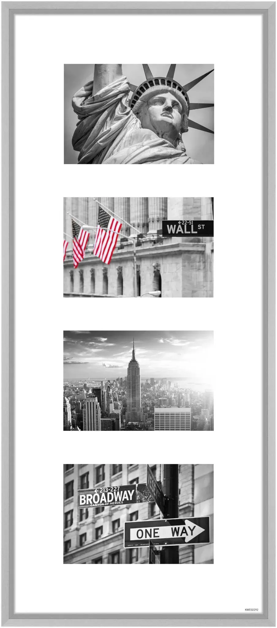 Nielsen Bilderrahmen Collage Gallery Junior Aluminium Silber Matt / 4X 10x15