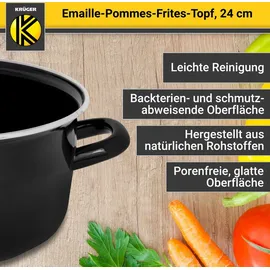 Krüger Frittiertopf 24 cm mit Einsatzkorb