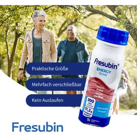 Fresenius Fresubin ENERGY Drink Erdbeere | Trinknahrung hochkalorischer Energy Drink Erdbeere 6x4x200ml Trinkflasche