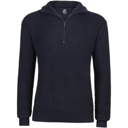 Brandit Marine Pullover Troyer, blauw, L Voorman