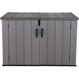 Lifetime Mülltonnenbox 108 x 191 x 131 cm grau/braun
