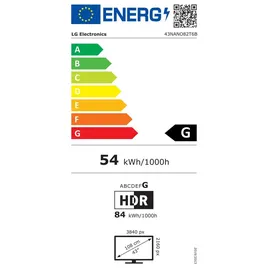 LG 43NANO82T6B 43" NanoCell 4K Smart TV