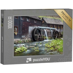 puzzleYOU Puzzle Puzzle 1000 Teile XXL „Mühle Hexenloch, Schwarzwald, Deutschland“, 1000 Puzzleteile, puzzleYOU-Kollektionen