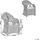 Beliani Gartensessel Susua Rattan 54 x 87 x 67 cm Cremeweiß mit Kissen