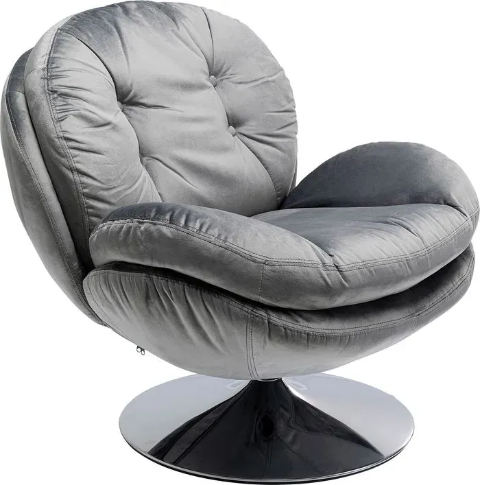 KARE DESIGN Sessel Cosy 85527 Stoff Grau