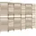 vidaXL Paravent 6-tlg. Beige Poly Rattan