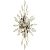 Licht-Erlebnisse Wandaußenleuchte GABRIELLE Chrom Kristall 4x G9 bis 33