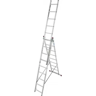 Krause Corda Vielzweckleiter 3 x 9 Sprossen ohne Treppenfunktion
