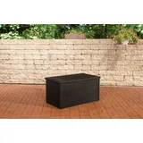 CLP Auflagenbox Auflagenbox 5mm, Gartentruhe für Kissen und Auflagen schwarz