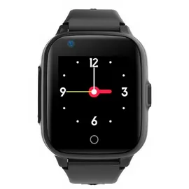 LEOTEC Allo Plus 4G GPS 40 mm Kunststoffgehäuse schwarz Silikonarmband schwarz One Size