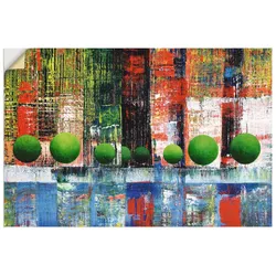 Artland Wandbild »Skyline Vancouver Downtown abstrakt«, Kanada, (1 St.), als Leinwandbild, Wandaufkleber in verschied. Größen Artland Farbe Bild(er): blau