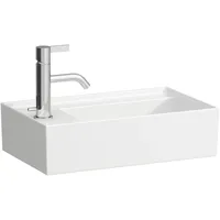 Laufen Kartell Handwaschbecken, Armaturenbank links, unterbaufähig, ohne Überlauf mit