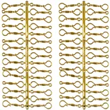 Christbaumkugeln-24.de 60 Stück Weihnachtskugeln Haken Gold Vintage Aufhänger