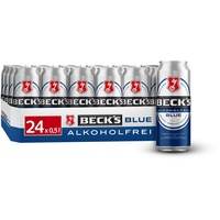 BECK'S Blue Alkoholfrei Pils Dosenbier, EINWEG (24 x 0.5 l Dose), Alkoholfreies Pils Bier