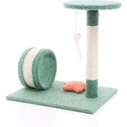 Cats Collection Kratzbaum mit Tunnel und Spielzeug 40 x 30 x 41 cm