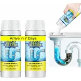 2026 Neu Abflussreiniger Extra Stark 100G Multifunktional Rohrreiniger Extrem Stark Drain Cleaner für Bad Küche Toilette 2 Stück