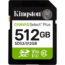 Kingston Canvas Select Plus Gen3 150MB/s C10 UHS-I U3 V30