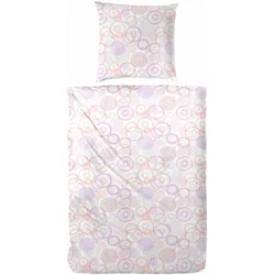 Bettwäsche » Soft-Seersucker-Bettwäsche Cirleane«, mit pastellfarbenen Kreisen, 96847752-0 rosa 1 St.