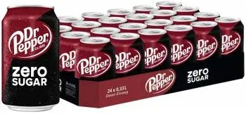 Dr. Pepper Zero Erfrischungsgetränk 24x 330ml