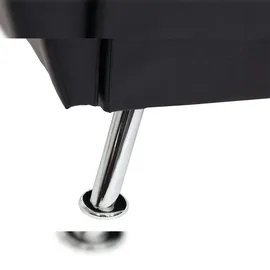 Mendler HWC-K19, Couch Schlafsofa Gästebett Bettsofa Klappsofa, Nosagfederung Schlaffunktion 203cm ~ Kunstleder schwarz