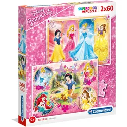 Clementoni Puzzle Princess 2x60 teilig (60 Teile)