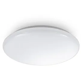 B.K.Licht Deckenleuchte moderne LED Bad-Deckenlampe Ø28cm weiß - BKL1181, LED fest integriert, 4000K Neutralweißes Licht, Badlampe inkl Leuchtmittel 12 Watt 1200 Lumen Küche Flur Keller