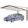 Ximax Carport Miro Next Typ 60 Sepiabraun 263x590 cm Sonderfertigung