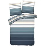 Traumschlaf Girona Gestreift Blau 200 x 200 cm + 2 x 80 x 80 cm