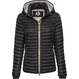 CAMEL ACTIVE Damen Leichte Steppjacke aus recyceltem Polyamid Schwarz, 36