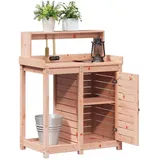 vidaXL Pflanztisch mit Ablagen 82,5 x 50 x 109,5 cm Massivholz Douglasie