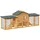 Cadoca® Hasenstall 204 x 45 x 84 cm