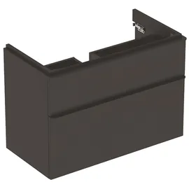 Geberit Waschtischunterschrank 2 Schubladen 88,4 x 61,7 x 47 cm Grau