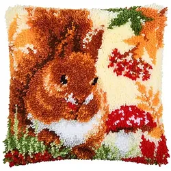 Knüpfkissen "Eichhörnchen"