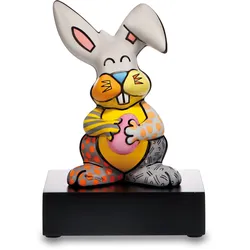 Sammelfigur GOEBEL "Figur Romero Britto - "Grey Rabbit"" Dekofiguren Gr. B/H/T: 16 cm x 23 cm x 13 cm, Hase, bunt Sammlerfiguren