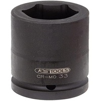 KS Tools 1" Sechskant-Kraft-Stecknuss, lang, 50mm